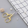 thumbnail image 4 of Birdeem Scissors for Office,Stainless Steel Scissors,Vintage Stainless Steel Electroplated Scissors Retro Carved Scissors Stitch Thread Ends Home Scissors Office Scissors, 4 of 4