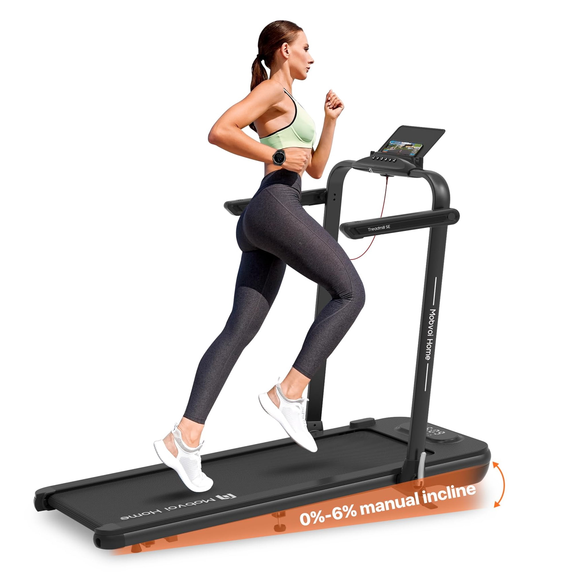 Toytexx Home 3-in-1 Folding Treadmill and Walking Pad, 6% Incline, 12 km/h