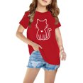 thumbnail image 1 of Mefallenssiah Bambin Garçons Filles Coton T-Shirt Mode Mignon Col Rond Imprimé T-Shirt à Manches Courtes top, 1 of 5