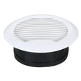 thumbnail image 1 of Unique Bargains 8 Inch Round Air Vent, Ceiling Diffuser Grill Cover ABS Louver Soffit Vent White, 1 of 5