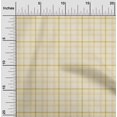 thumbnail image 2 of oneOone Cotton Silk Yellow Fabric Check Sewing Craft Projects Fabric Prints By Yard 42 Inch Wide, 2 of 4