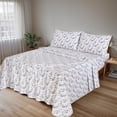 thumbnail image 2 of RUVANTI Draps 100 % Coton, Parure de Lit en Percale, Taille Standard, Style Classique, 2 of 5
