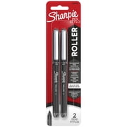 Sharpie Rollerball Pens, Needle Point (0.5 mm) Precision Pen, Black Ink, 2 Count