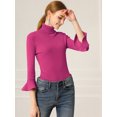 thumbnail image 4 of INSPIRE CHIC Chandail pour Femme à Col Roulé Ajusté en Tricot, 4 of 6