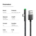 thumbnail image 2 of LED USB Type C Cable Braided Fast Charging Type-C Cable USB-C Charging Cable, 2 of 9