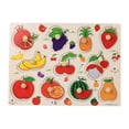 thumbnail image 1 of Jindong Kids Wooden Peg Puzzles Set with Alphabet Numbers Fruits Animals and Vehicles, 1 of 9