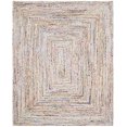 thumbnail image 2 of Safavieh Collection Tressée BRD210B Tapis Réversible en Coton Fait Main Boho, 8 Pieds x 10 Pieds, Ivoire / Multi, 2 of 4