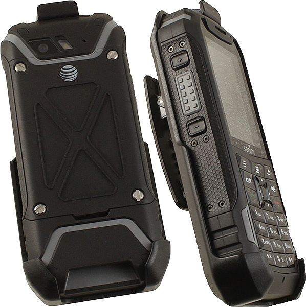 Holster for Sonim XP5, Nakedcellphone Black [Rotating/Ratchet] Belt Clip Holder Case [with Kickstand] for Sonim XP5 Phone (XP5700)
