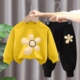 thumbnail image 3 of Pisexur Ensemble de Vêtements d'Automne et d'Hiver pour Bébés Filles Garçons 2 Pcs Mode Décontractée Imprimé Floral Manches Longues Col Rond Chandails en Molleton et Pantalons Ensemble de Survêtement pour Filles Garçons 3-8 Ans, 3 of 4