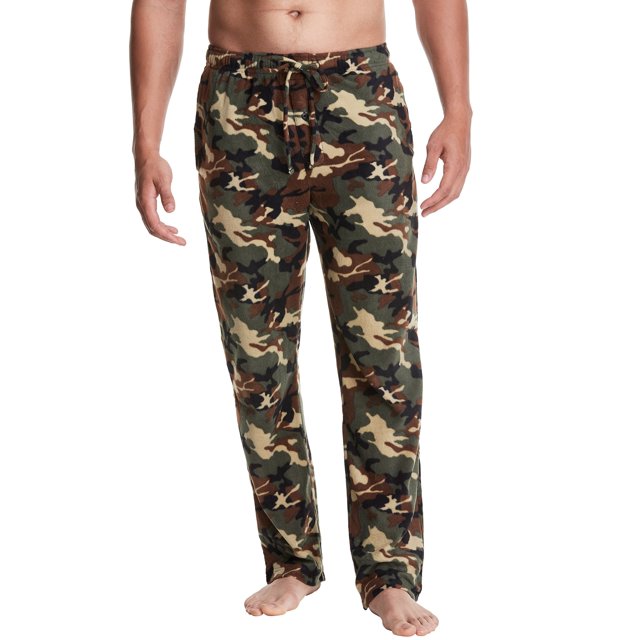 Hanes Mens Micro Fleece Pant, 4XL, Camo