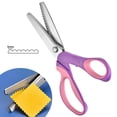 thumbnail image 4 of Stainless Steel Cloth,Stainless Steel Scissors Lace Scissors Stainless Steel Sawtooth Scissors Lock Scissors Tooth Cloth Scissors Dog Teeth Scissors Lock and Lock, 4 of 4