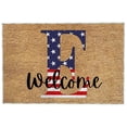 thumbnail image 2 of 4th of July Door Mat Outdoor,Independence Day Welcome Doormat, 4th of July Coir Doormat with Non Slip Backing ,Patriotic Mat Star Front Porch Rugs For Home Entrance 4th of July Decoration,(15*24"), 2 of 2