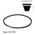 thumbnail image 2 of Unique Bargains 725mm Inner Girth 10mm Width Cogged V Belt, Rubber, for Power Transmission, 2 of 6