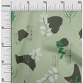 thumbnail image 2 of oneOone Viscose Chiffon Light Green Fabric Abstracts Dress Material Fabric Print Fabric By The Yard 42 Inch Wide, 2 of 5