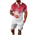 thumbnail image 1 of Chemise à Manches Longues pour Hommes Ensembles de Survêtements 2 Pcs Ensembles d'Été Mode Chemise Décontractée Manches Courtes et Shorts Ensemble Col Rabattu Chemises pour Hommes Manches Longues, 1 of 5