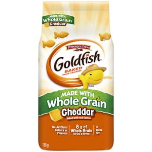 Goldfish® Cheddar Baked with Whole Grain Snack Crackers 180g Bag