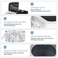 thumbnail image 3 of Costway 13lbs Portable Semi-Automatic Twin Tub Wash Machine W/ Built-In Drain Pump Black, 3 of 10