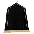 thumbnail image 2 of DOLITY Islamic Prayer Rug Home Embossing Soft Worship Kneel Thick Prayer Carpet Mat black, 2 of 9