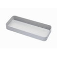 thumbnail image 2 of iDesign Gray Eco BPA-Free Recycled Plastic 6" Kitchen Drawer Organizer Bin - 6" x 15" x 2", 2 of 3