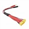 thumbnail image 3 of OliYin 1pc 6X XT30 Connector to 4mm Banana Plug Parallel Adapter Battery Charging Cable 26cm, 3 of 4