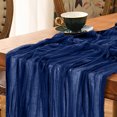 thumbnail image 3 of Boho Gauze Green Wedding Table Runner Fabric Kitchen Dining Holiday Table Decor For Home Party Indoor, 3 of 5