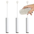 thumbnail image 1 of FSLiving Dimmable H-Type Track Light 7W LED Spotlight Industrial Look White Pendant Lights with Focused Adjustable Height Linear Stepless Dimming Remote Control 3 Lights Customizable for Kitchen, 1 of 8