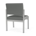 thumbnail image 5 of Lenox Chaise d'Appoint Sans Accoudoirs pour Réception / Acier Argenté / Gris Pâle, 5 of 5
