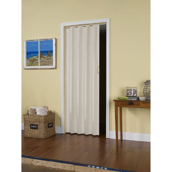 LTL Home Products SI3680CW Sienna Porte Intérieure Accordéon Pliante, 36 Pouces x 80 Pouces, Blanc Cottage