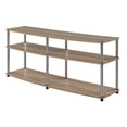 thumbnail image 1 of Convenience Concepts Designs2Go Three-Tier 60" TV Stand in Light Oak Wood Finish, 1 of 7