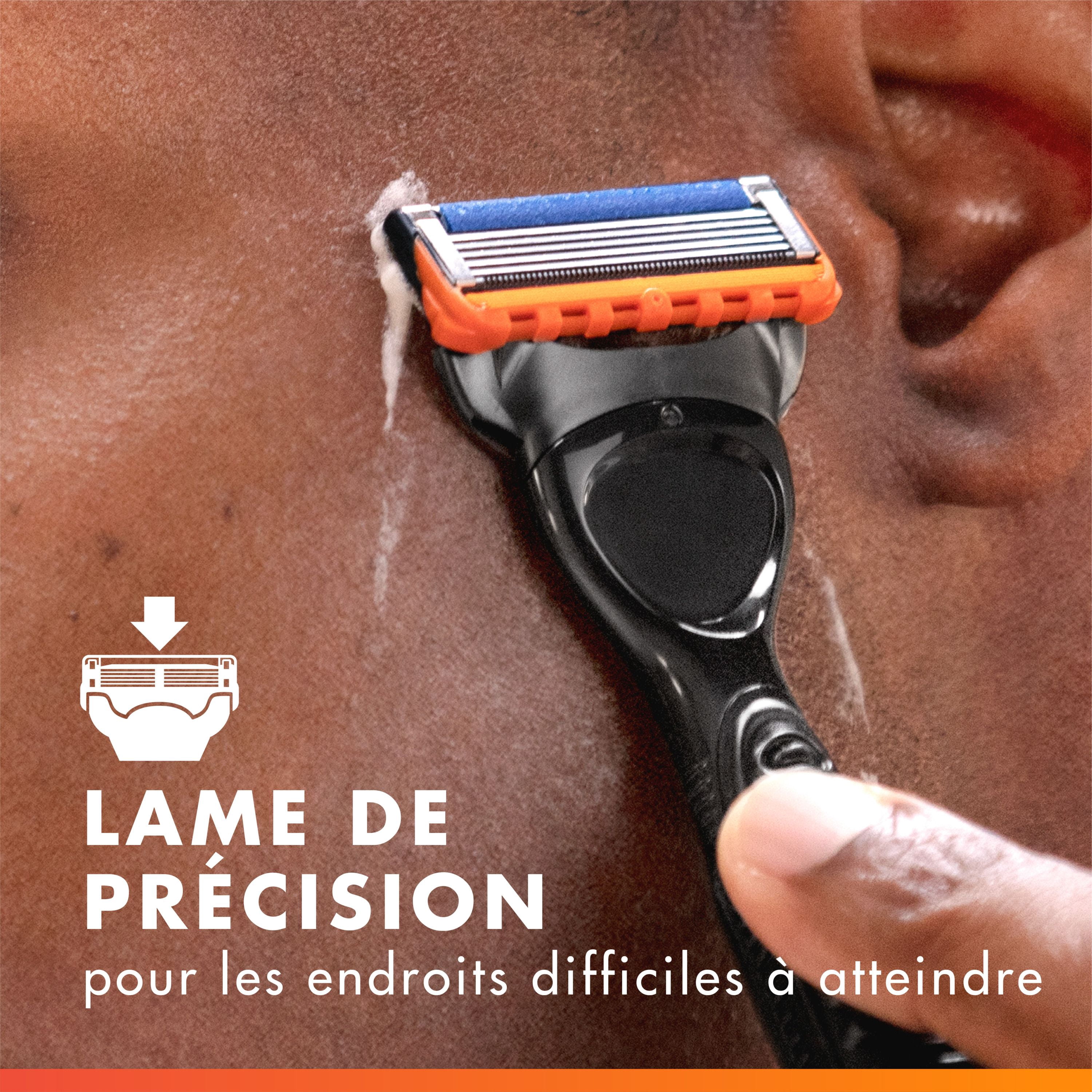 Gillette Fusion5 Power Recharges de Rasoir pour Hommes Cartouches de Rasoir, Bande Lubrifiante Plus Grand, Tondeuse de Précision, Lames de Rasoir à 5 Lames pour un Rasage de Près