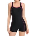 thumbnail image 3 of Charmo One Piece Swimsuits for Women Athletic Swimsuit Boyleg Sports Swimwear Bathing Suits, 3 of 5
