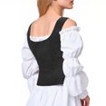 thumbnail image 4 of BLVB Hauts Corset Renaissance Femmes Médiéval Sans Manches Gilet Tenue Western Grande Taille Corsage à Lacets, 4 of 4