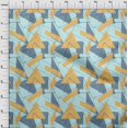 thumbnail image 3 of oneOone Viscose Jersey Fabric Rectangle & Triangle Geometric Print Fabric BTY 60 Inch Wide, 3 of 5