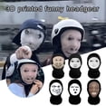 thumbnail image 2 of Funny Spoof Mask 3D Printed Emoticon Headgear Creative Mask Sunscreen Riding Prank Scarf, 2 of 8