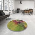 thumbnail image 4 of Ahgly Company Tapis d'Intérieur Lavable en Machine Carré Transitionnel Brun Doré Foncé, 8 Pieds Carré, 4 of 7