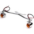 thumbnail image 1 of Krator Chromé Conduit Lampe Spot Bar Support avec Clignotants Moto Compatible avec Harley Davidson V-Rod Nuit Rue V Rod, 1 of 4