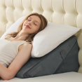 thumbnail image 1 of Wedge Pillows for Adult Adjustable Bed Wedge Pillow for Post Surgery Triangle Pillow Headboard with Bolster Cushion for Sleeping Acid Reflux Neck & Back Support and Dark G, 1 of 9