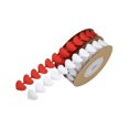 thumbnail image 2 of CIMAXIC Wedding 2 Roll of 5M Party Ribbon Creative Hanging Rope Decor Garland Embossed Heart Ribbon for Wedding Festive Decor (White, ),196.85"X0.59"X0.04", 2 of 4