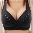 thumbnail image 1 of AherBiu Womens Plus Size Bras Large Bust Full Coverage Wireless High Supportive Bralette Solid Color Push up Bras, 1 of 7