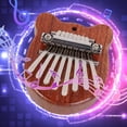 thumbnail image 4 of Birdeem Solid Wood 8-Tone Mini Thumb Piano Musical Instrument Wooden 8-Tone Finger Piano, 4 of 5