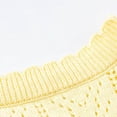 thumbnail image 4 of FAOWME Veste pour Filles Tout-Petits Été Automne Veste à Col pour Enfants Jaune 4-5 Ans, 4 of 5