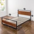 thumbnail image 2 of Zinus Ironline Metal And Wood Platform Bed Frame with Headboard And Footboard, 2 of 9