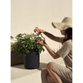 thumbnail image 4 of Veradek Demi Series 12" Plastic-Stone Planter - Black, 4 of 9