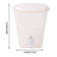 thumbnail image 3 of Hearth & Gear Cold Water Bucket With Faucet For Refrigerator Fruit Tea Pot Summer Household Fruit Bottle Water Bottle Cold Juice Ice Water Bottle Container for Flour Glass Storage Containers Meal Prep, 3 of 6