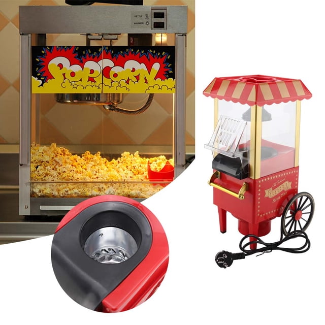 Hot Air Popcorn Maker Compact Popcorn Corn Machine, Popcorn Corn Machine, EU Plug 220-240V For Movie Nights Home Birthday Parties Kids