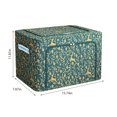thumbnail image 3 of COFEST Clothes Storage Organizer Bins Containers， Stackable Storage Bins-Foldable Oxford Cloth Steel Frame Storage Box for Clothing Storage Reinforced Handles Oxford Green, 3 of 8