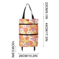 thumbnail image 3 of Kbndieu Foldable Shopping Trolley Foldable Shopping Trolley Soft Fabric Shopping Trolley with Folding Wheels Strength Saving Reusable Shopping Bag for Shopping or Travel Home Essentials, 3 of 5