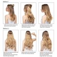 thumbnail image 4 of 1pcs Extensions de Cheveux Longs Bouclés Ondulés, Perruque Réglable Extension de Cheveux Longs Ondulés Perruque Synthétique Mise à Niveau dans les Postiches Extensions de Cheveux Invisibles Fil Noir, 4 of 5