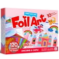 thumbnail image 1 of Joyfy Foil Art and Craft Kit for Kids - Mess Free Coloring, 10 Piece Unicorn and Princess Canvases,120 Colorful Foil Sheets, 140+ Foam Stickers, Creative Toys Gifts for Boys & Girls 4 5 6 7 8 9 10, 1 of 7