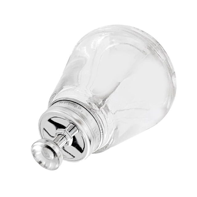 lionlar Touch Pump Dispenser Bottle - 5 Ounce - For Acet, Water, Makeup Remover Clear